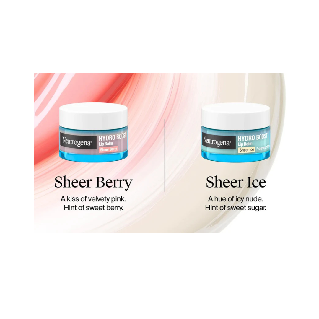 Neutrogena® Hydro Boost Hyaluronic Acid Lip Balm, Sheer Ice, Fragrance Free, 0.5 Oz
