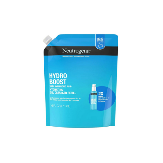 Neutrogena Hydro Boost Cleansing Gel, Fragrance Free, Refill Pouch