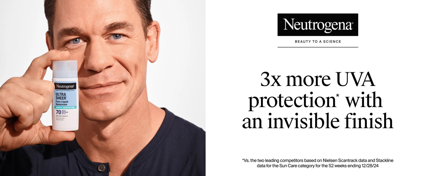 Neutrogena® Ultra Sheer® Mineral Face Liquid Sunscreen Broad Spectrum SPF 70, 1.4 Fl. Oz