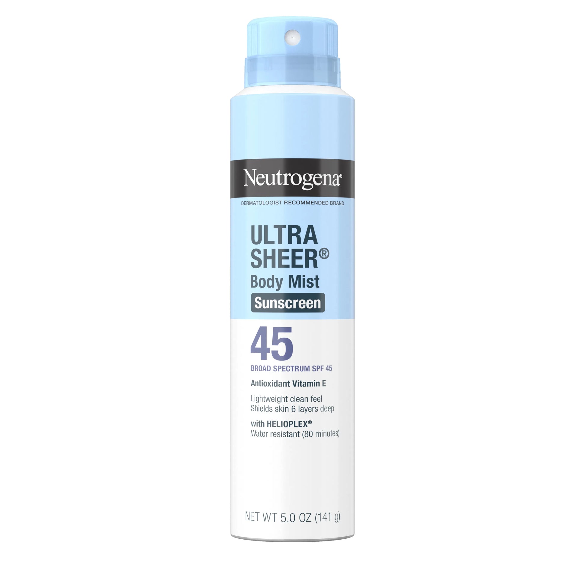 Neutrogena® Ultra Sheer® Body Mist Sunscreen Spray Broad Spectrum SPF 45, 8 Oz