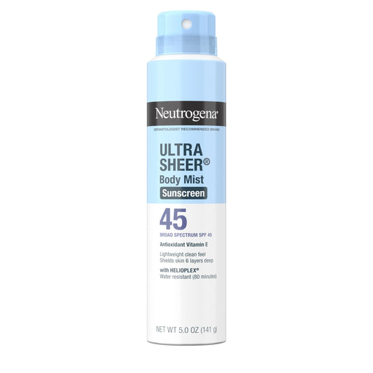 Neutrogena® Ultra Sheer® Body Mist Sunscreen Spray Broad Spectrum SPF 45, 8 Oz