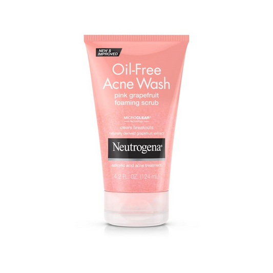 Oil-Free Acne Wash Pink Grapefruit Foaming Scrub - 4.2 oz