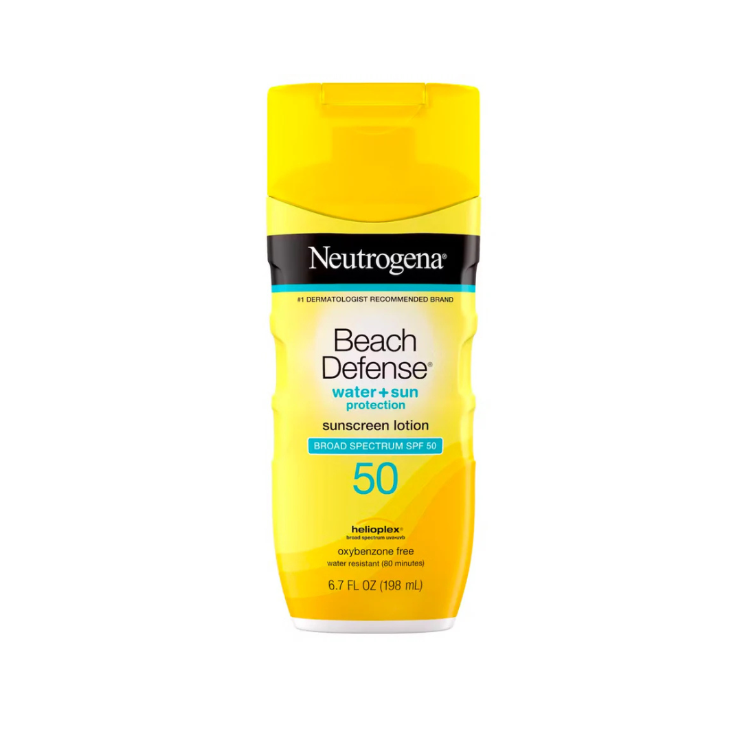 Beach Defense® Water + Sun Protection Sunscreen Lotion Broad Spectrum SPF 50